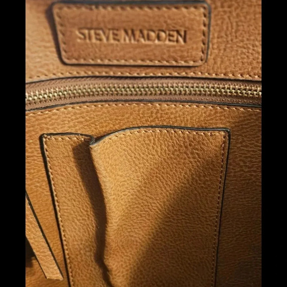 Steve Madden BNellie Vegan  Large Leather Tote Shoulder Bag w Clutch & Scarf - Picture 3 of 10